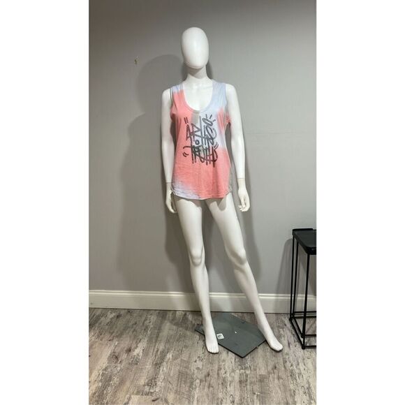 Zadig & Voltaire Tam Jormi Strass Tie-Dye Cotton Tank Top Size Medium - Picture 10 of 11